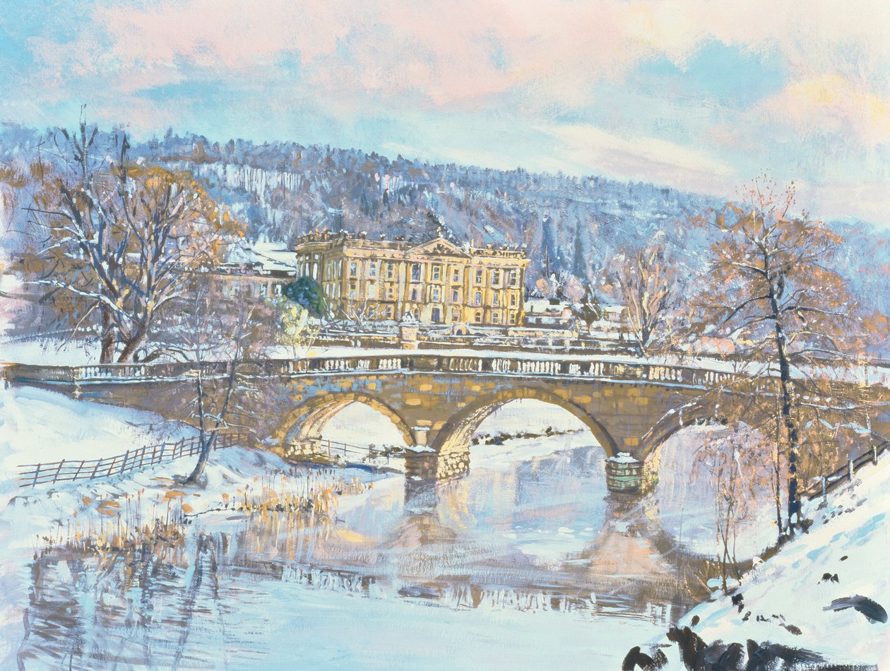 Chatsworth - Solitude, 1995 (gouache) af Martin Decent