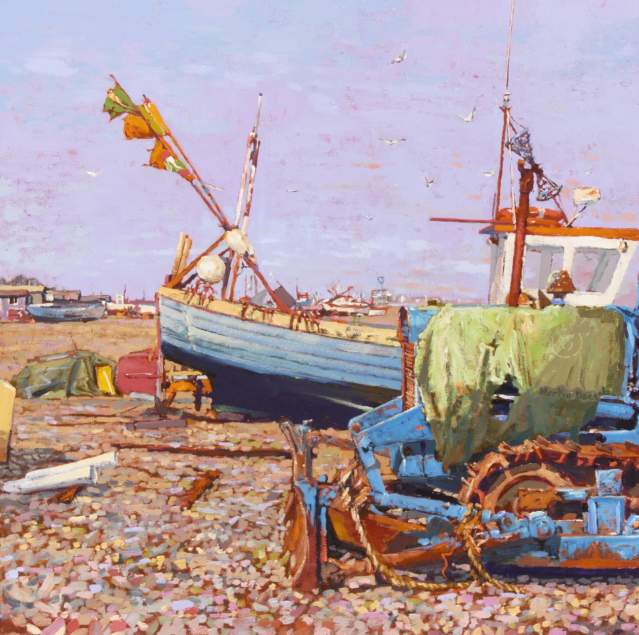 Clear Blue Day (Aldeburgh Beach) 2006 af Martin Decent