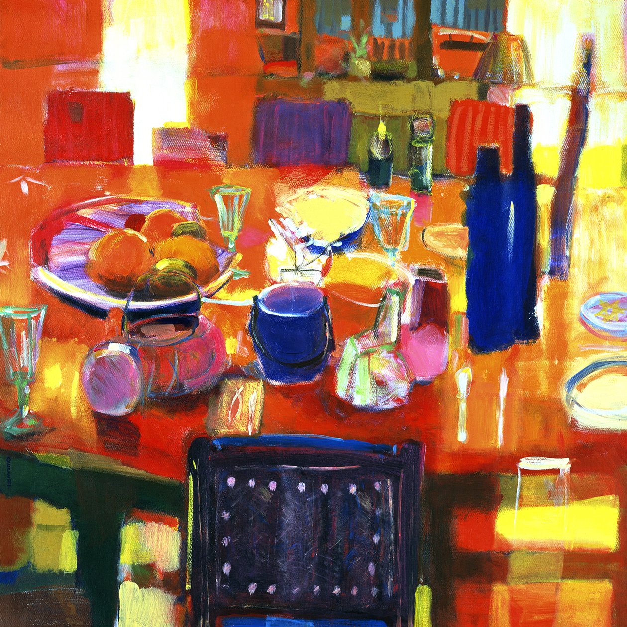 Something Simple, 2000 (akryl på lærred) af Martin Decent