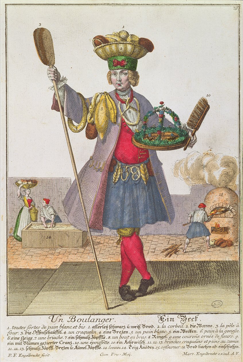 En bager, ca. 1735 af Martin Engelbrecht