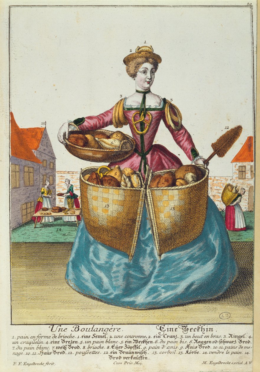 En bager, ca. 1735 af Martin Engelbrecht