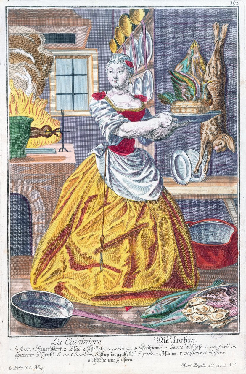 Kokken, ca. 1735 af Martin Engelbrecht
