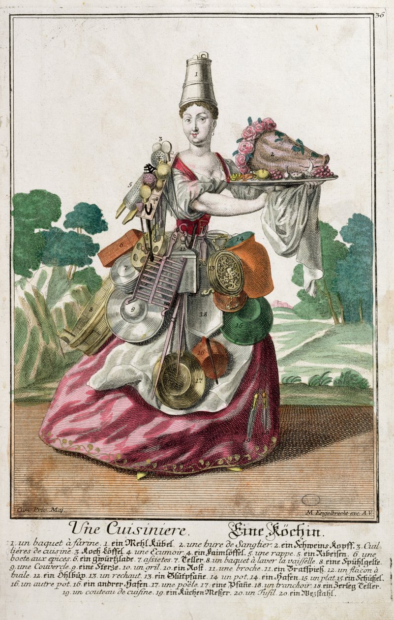 Kokken, ca. 1735 af Martin Engelbrecht