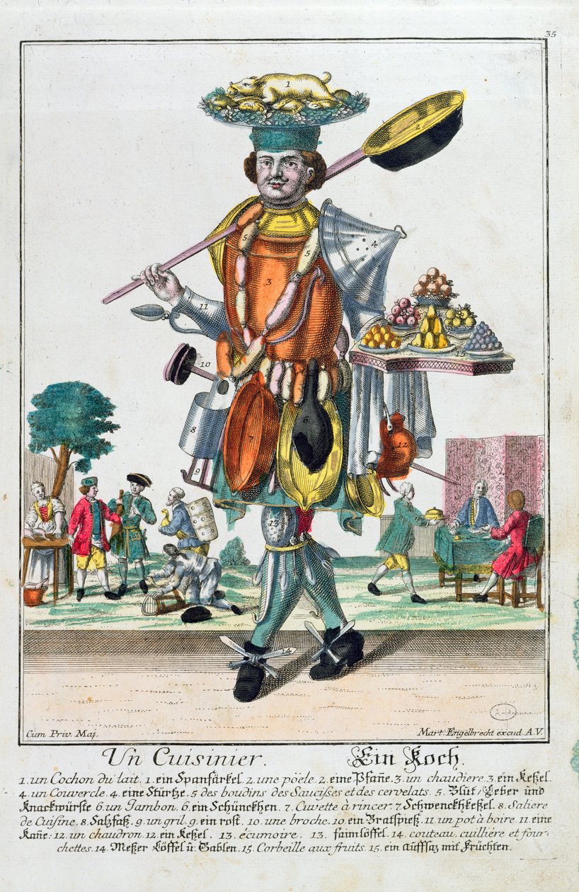 Kokken, ca. 1735 af Martin Engelbrecht