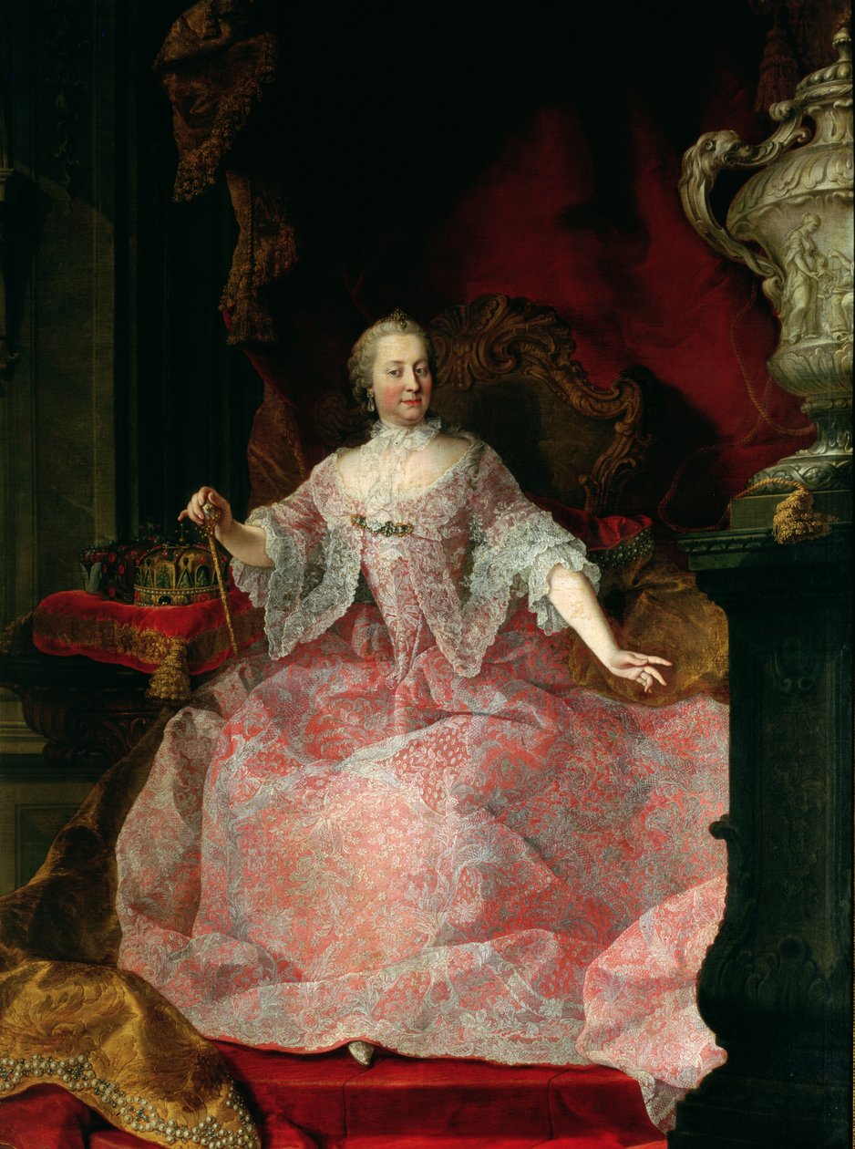 Kejserinde Maria-Theresa (1717-80) 1744 af Martin II Mytens or Meytens