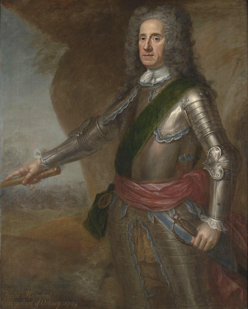 Portræt af George Douglas-Hamilton, 1. jarl af Orkneyøerne (1666-1737) af Martin Maingaud
