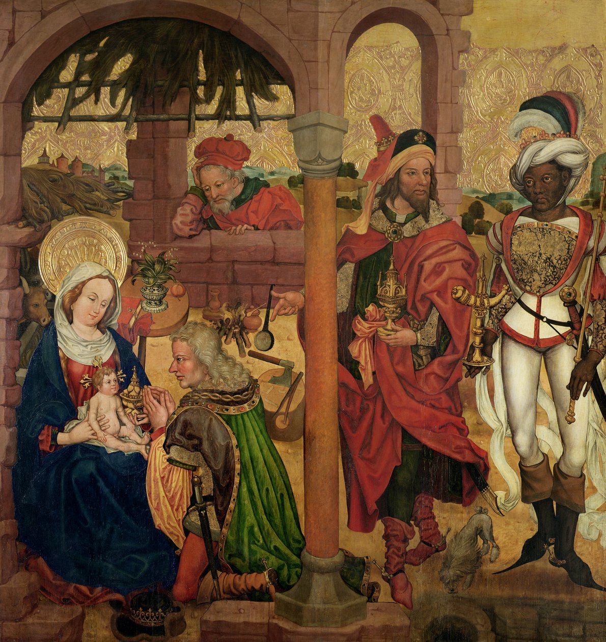 Tilbedelse af Magi, c.1475 af Martin Schongauer