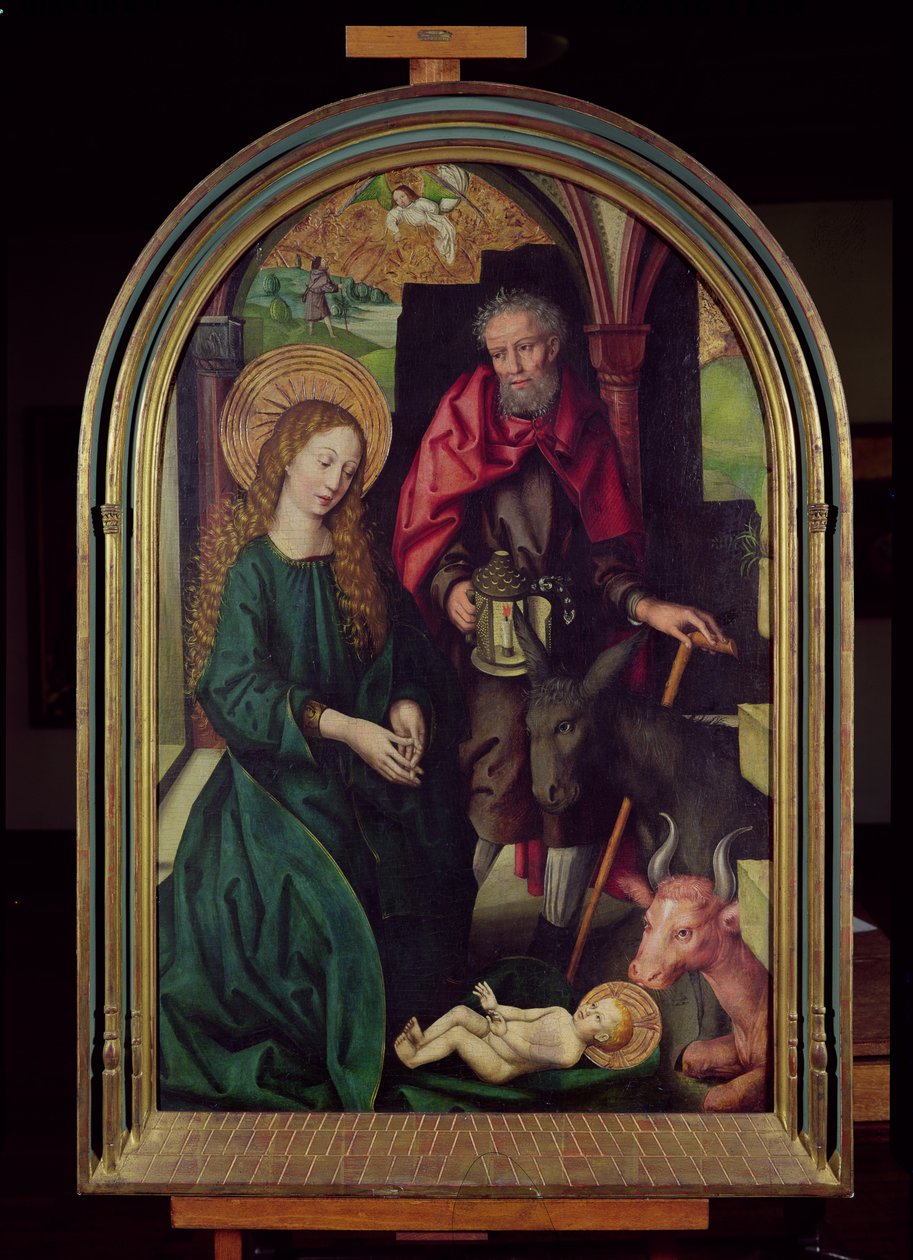 Fødselen, c.1478 af Martin Schongauer