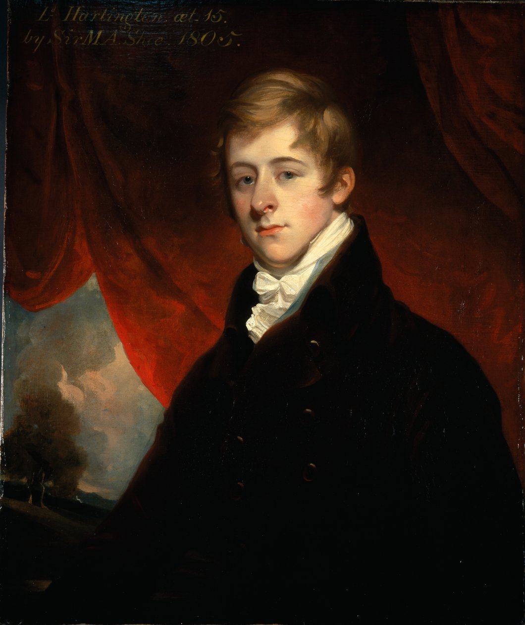 Portræt af William Cavendish, der var markgreve af Hartington af Martin Archer Shee