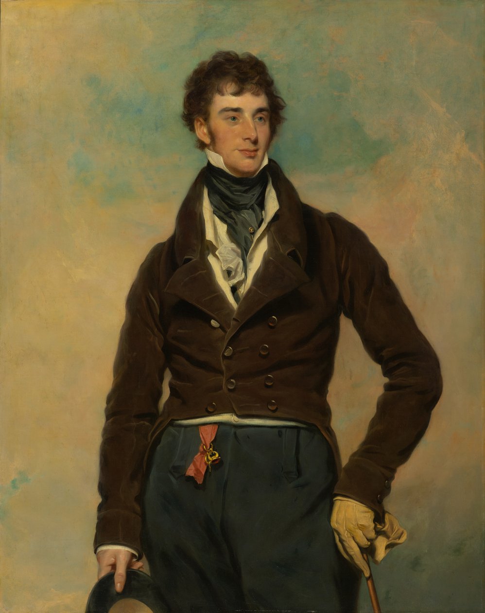 Portræt af en gentleman, omkring 1815-1830 (olie på lærred) af Martin Archer Shee