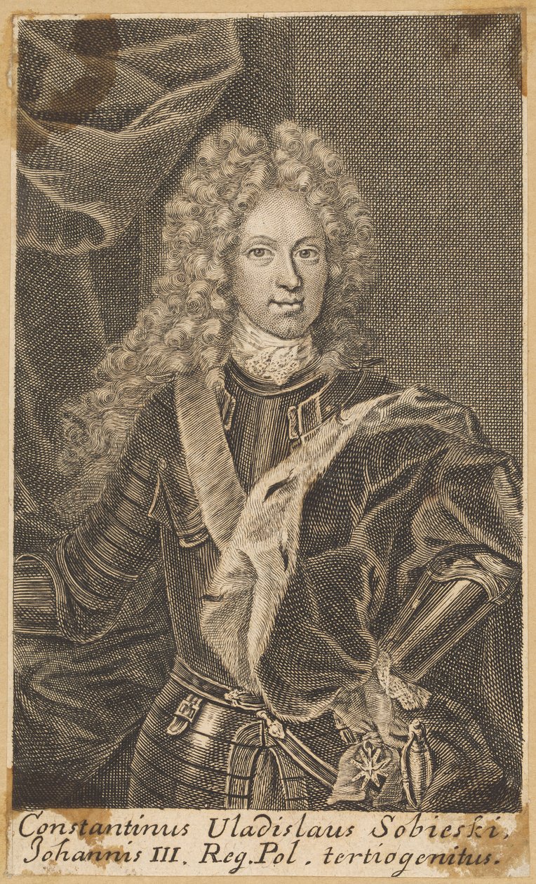 Constantinus Vladislaus Sobieski, Johannis III., den tredje søn af den polske konge [Konstanty Władysław Sobieski] af Martin Bernigeroth