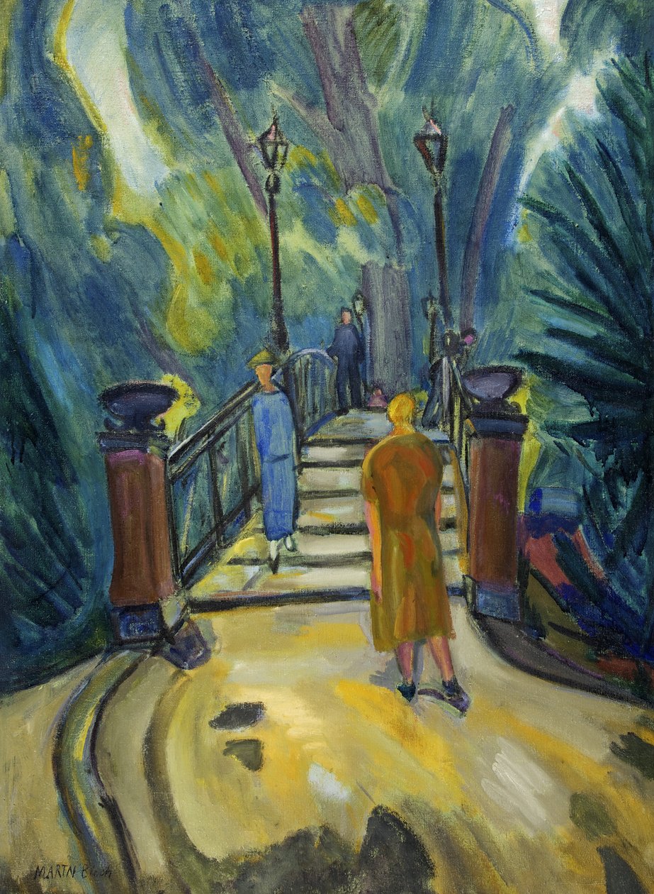 Bro i Tiergarten, Berlin af Martin Bloch