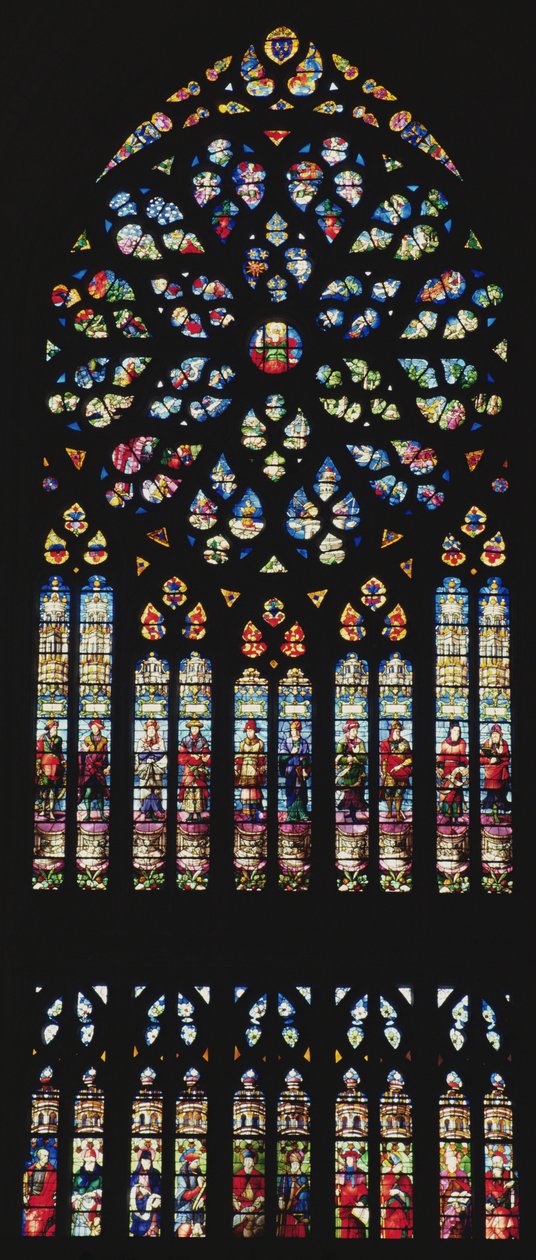 Det sydlige vindue, ca. 1550 (glasmaleri) af Martin Chambiges