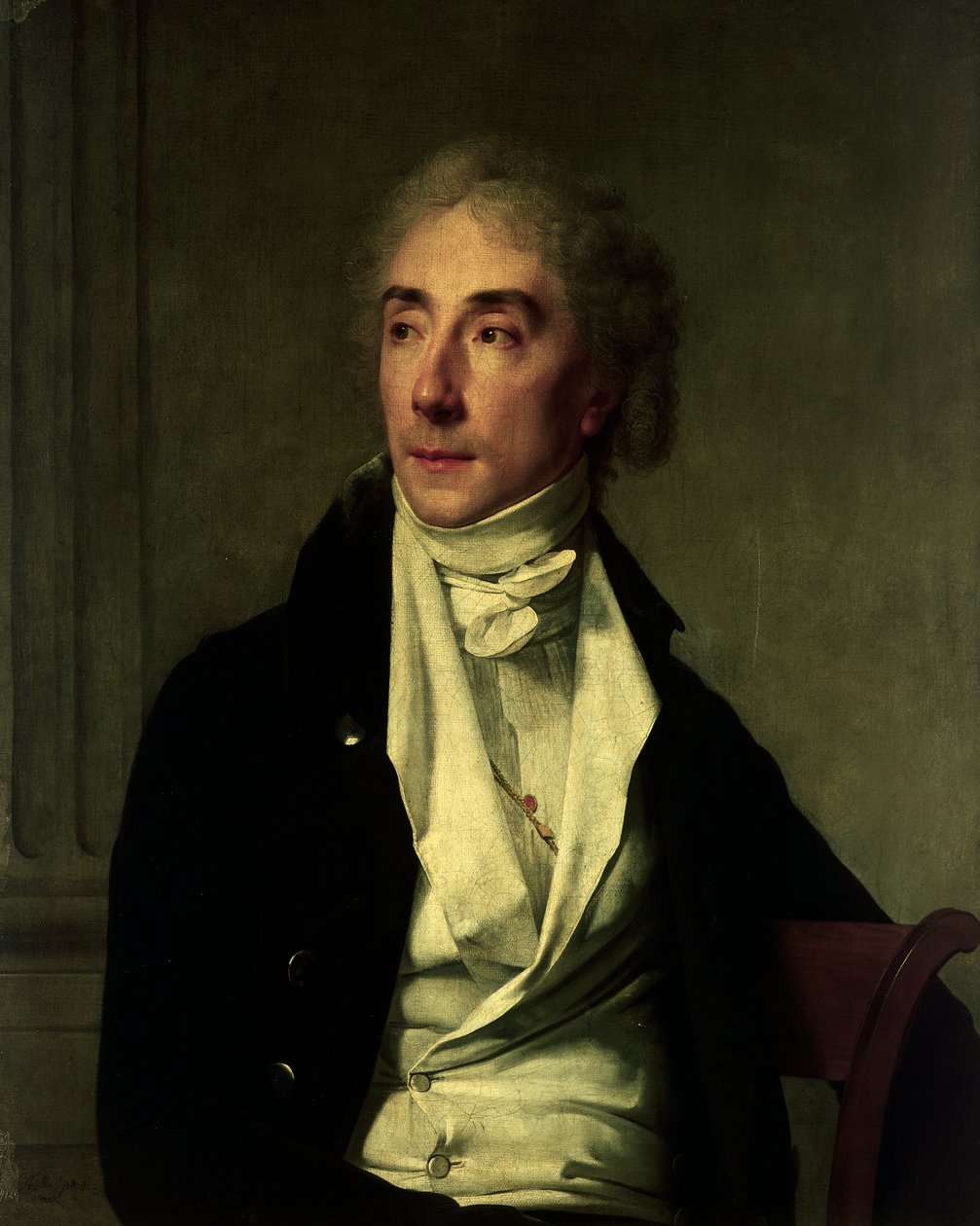 Baptiste Cadetin muotokuva, ranskalainen näyttelijä, Martin Drollingin (1752-1817) maalaus, öljy kankaalle af Martin Drölling