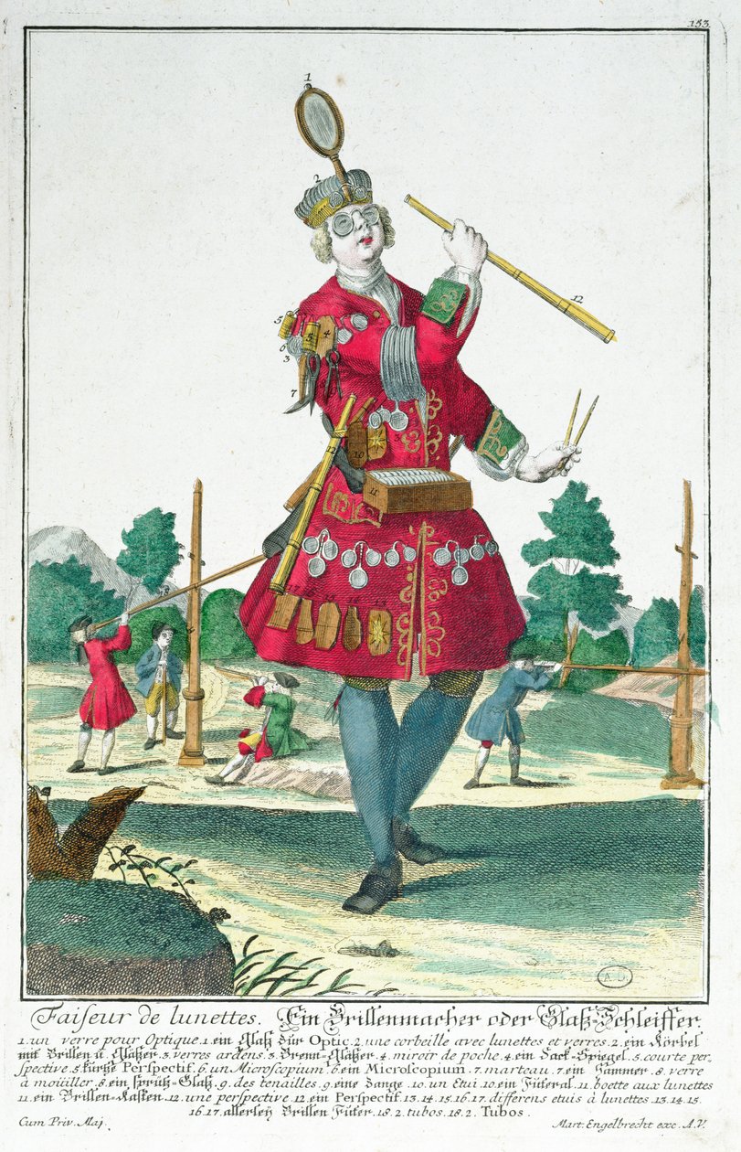 Brillemageren, Augsburg 1735 af Martin Engelbrecht