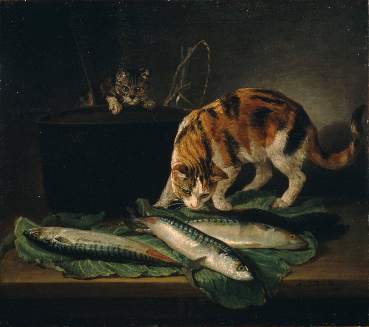 katte og fisk af Martin Ferdinand Quadal