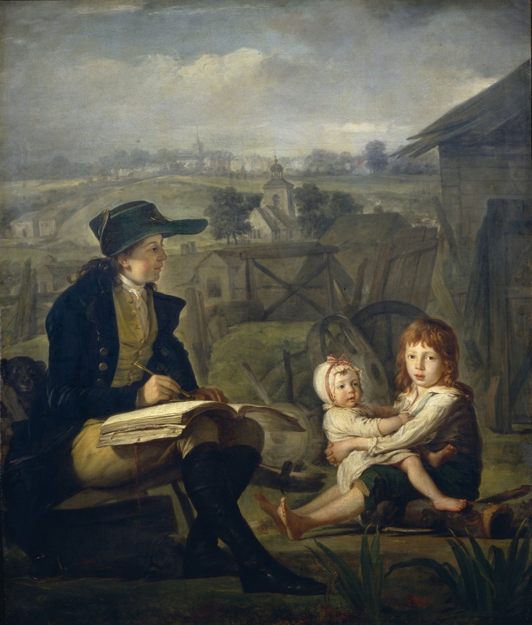 Werther tegner børn, 1796 af Martin Ferdinand Quadal