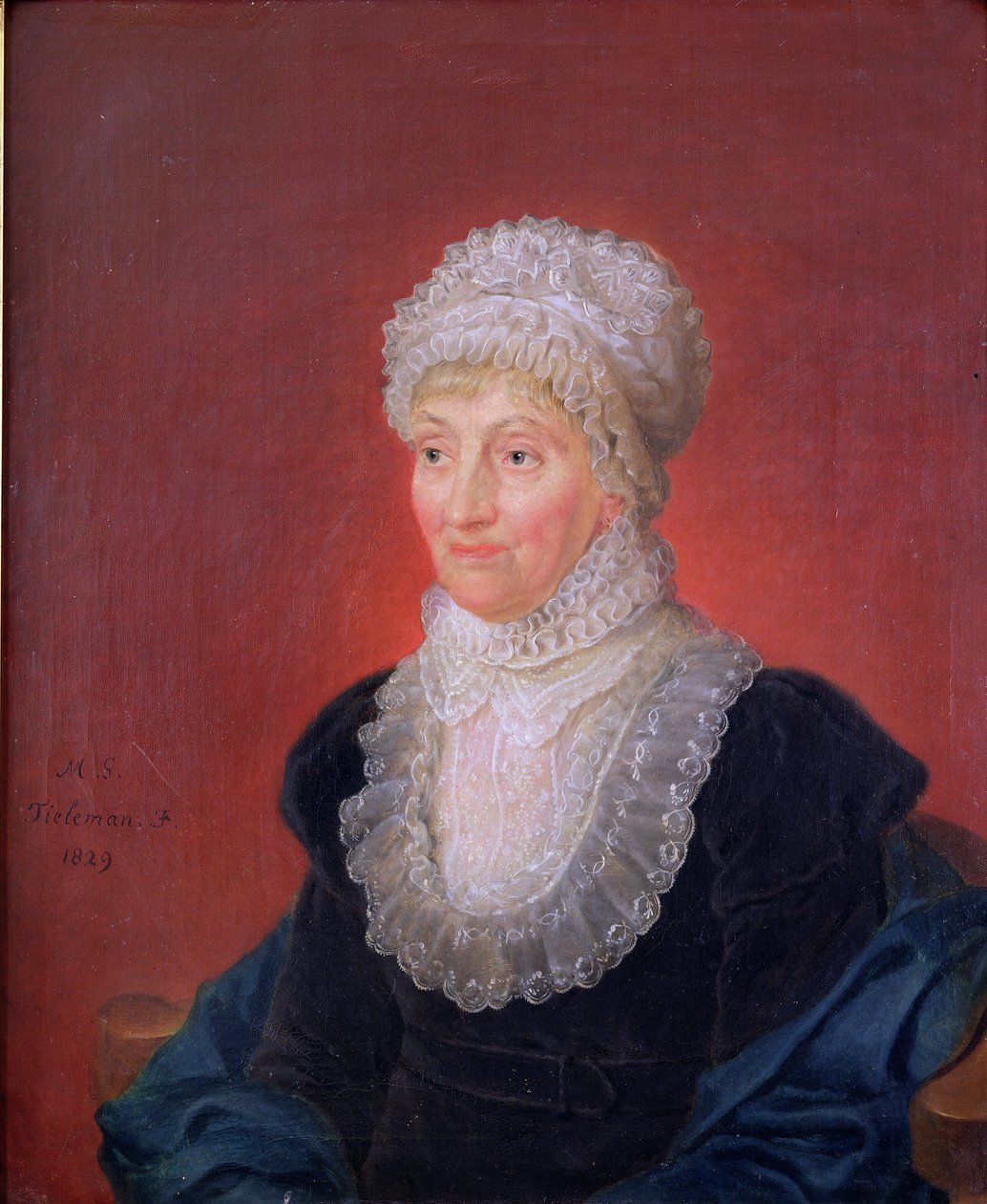 Caroline Herschel (1750-1848), 1829 af Martin Francois Tielemans