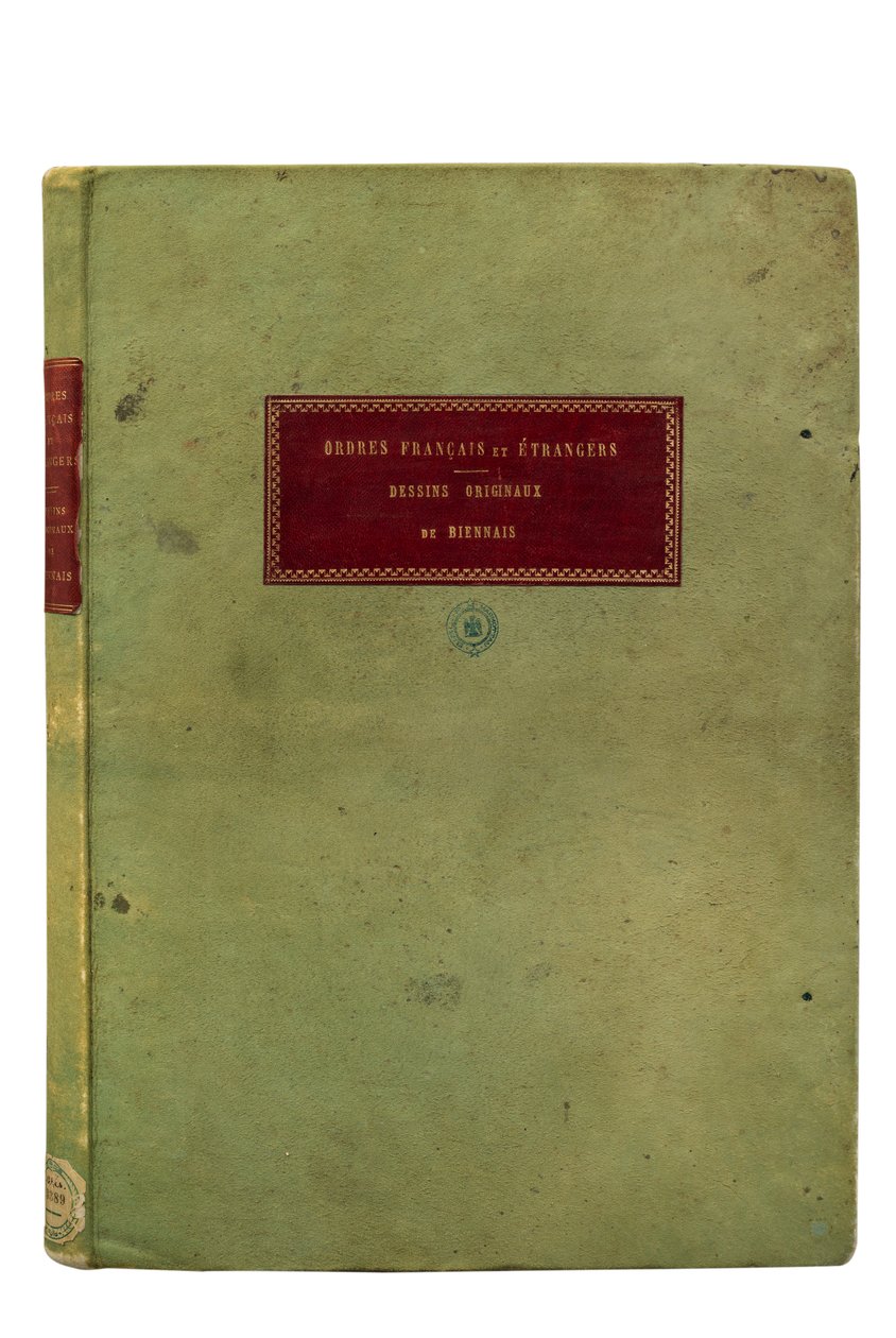 Forside af franske og udenlandske ordrer (bogomslag) af Martin Guillaume Biennais