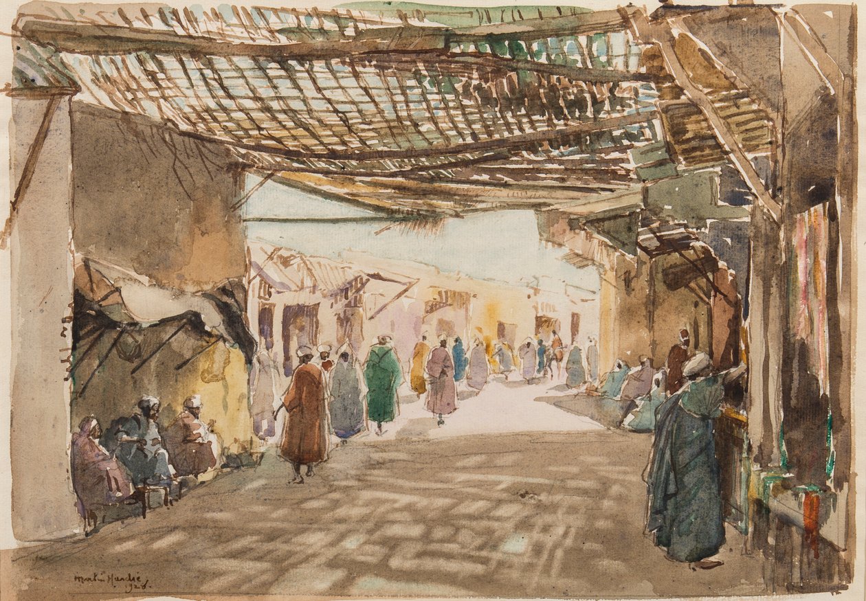 En souk i Fez af Martin Hardie