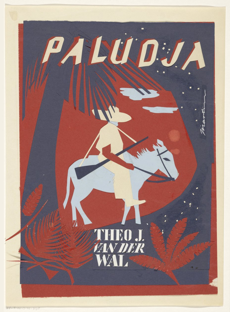 Banddesign for: Theo J. van der Wal, Paludja, årstal ukendt af Martin Horwitz (signed by artist)