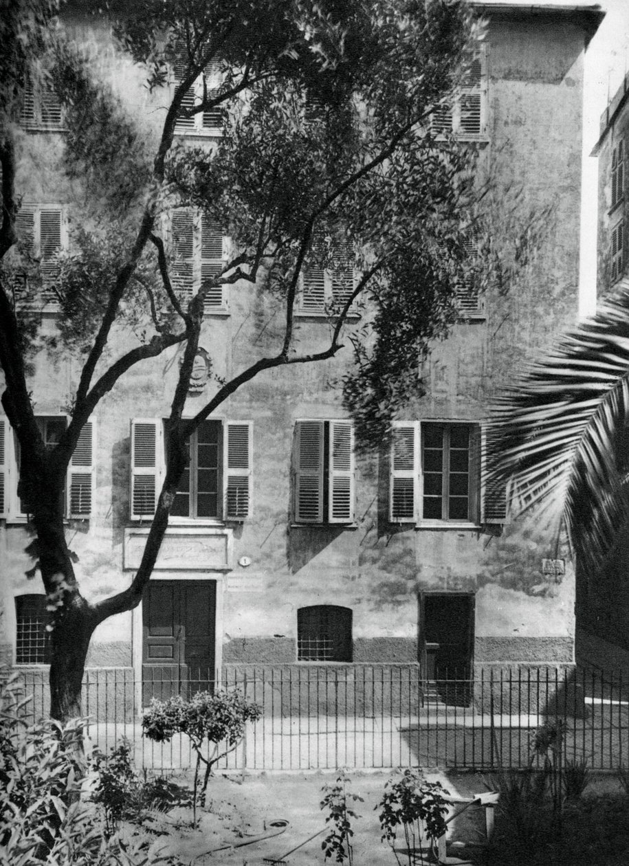 Huset hvor Napoleon blev født, Ajaccio, Korsika, 1937. af Martin Hurlimann