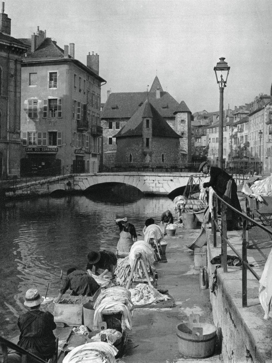 Thiou-kanalen, Annecy, Frankrig, 1937 af Martin Hurlimann