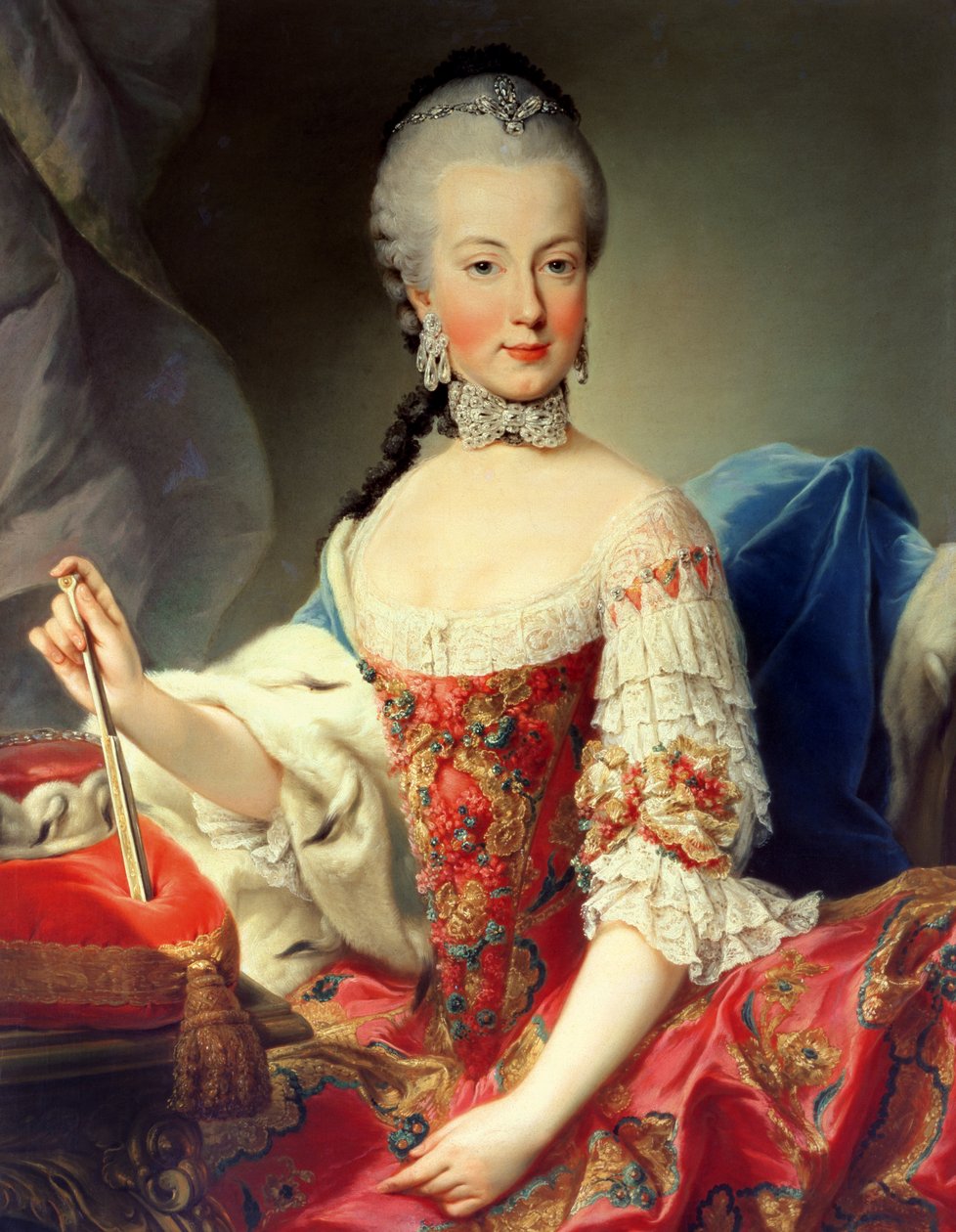 Ærkehertuginde Maria Amalia Habsburg-Lothringen, (1746-1804), ottende barn af kejserinde Maria Theresia af Østrig (1717-80) og kejser Frans I (1708-65) af Martin II Mytens or Meytens