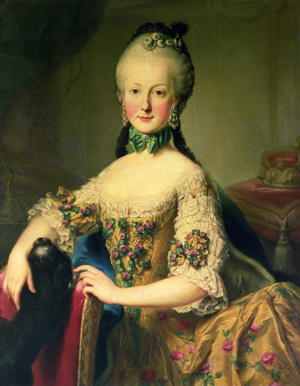 Ærkehertuginde Maria Elisabeth Habsburg-Lothringen (1743-1808), sjette barn af kejserinde Maria Theresia af Østrig (1717-80) og kejser Frans I (1708-65) af Martin II Mytens or Meytens
