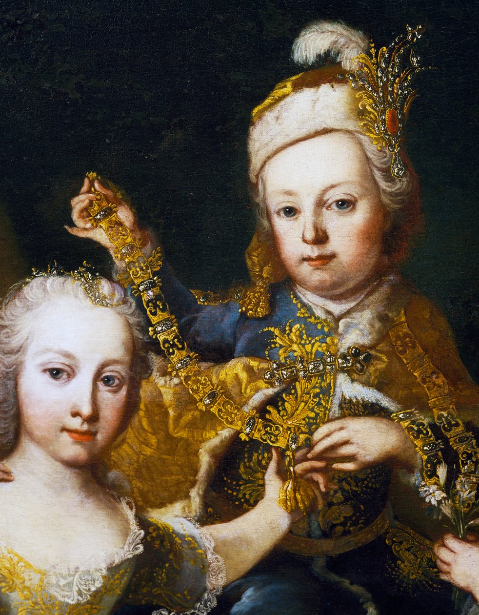 Portræt af Joseph II som baby (Wien af Martin II Mytens or Meytens