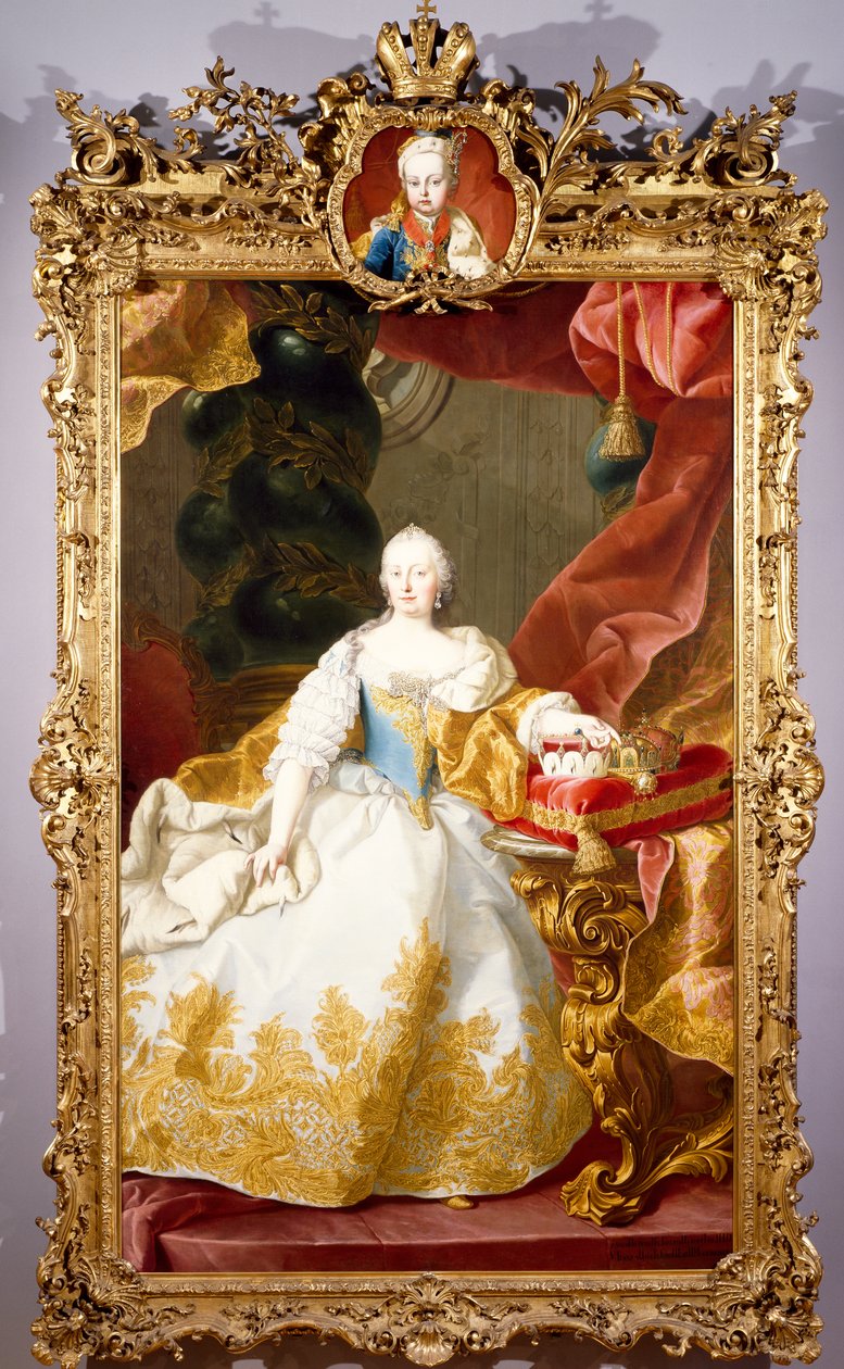 Portræt af Maria Theresa (Wien af Martin II Mytens or Meytens