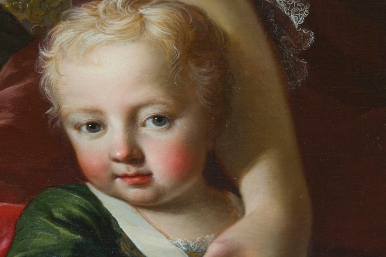 Portræt af Victor Amadeus III af Sardinien (1726-1796), detalje fra Portrættet af Polyxena af Martin II Mytens or Meytens