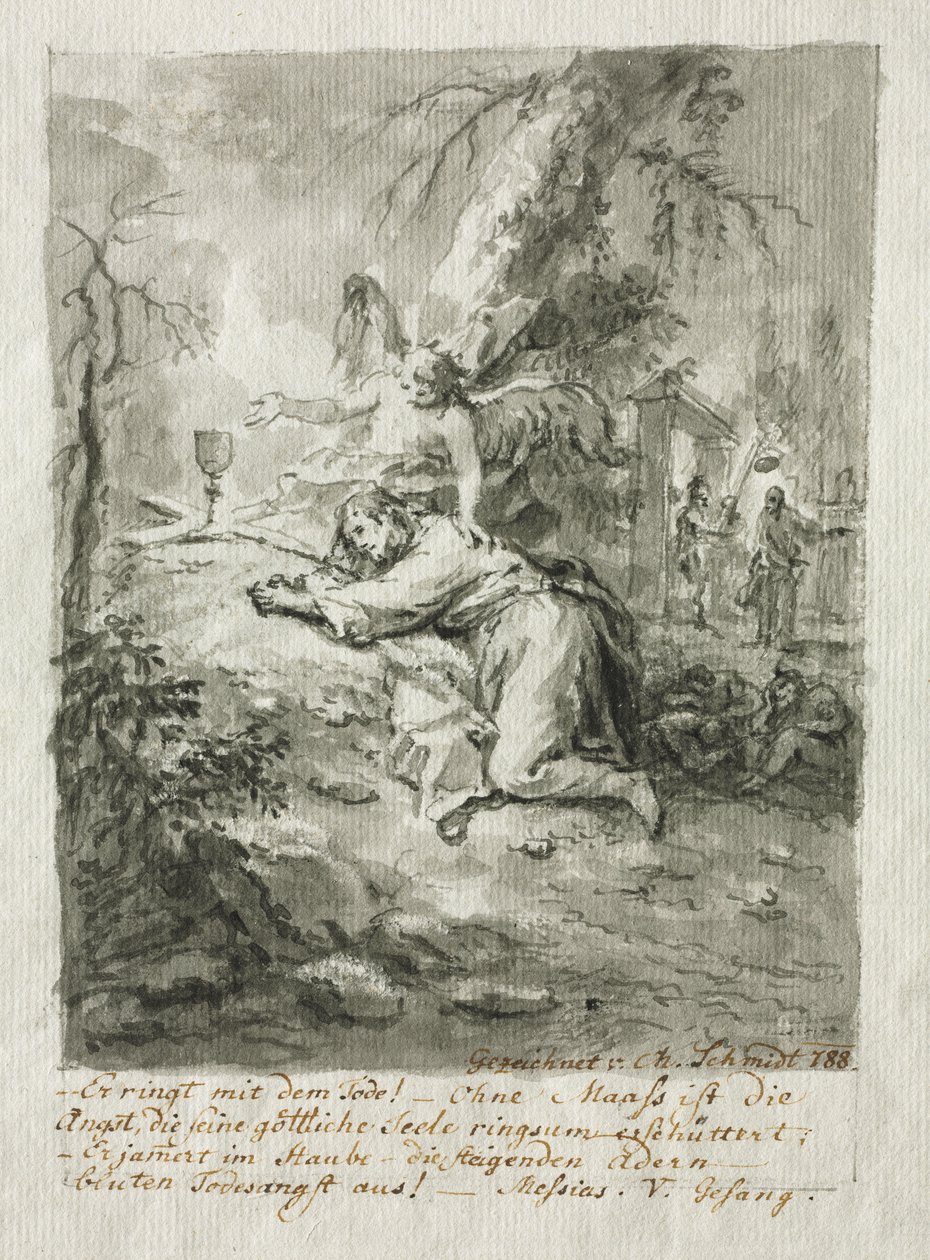 Kristus på Oliebjerget af Martin Johann Schmidt