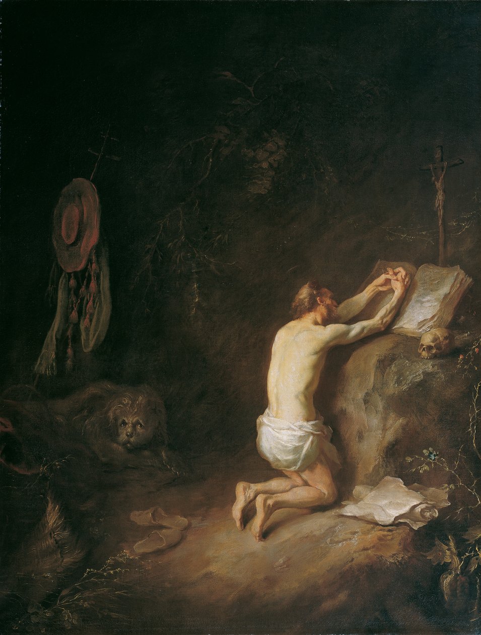 Sankt Jerome af Martin Johann Schmidt