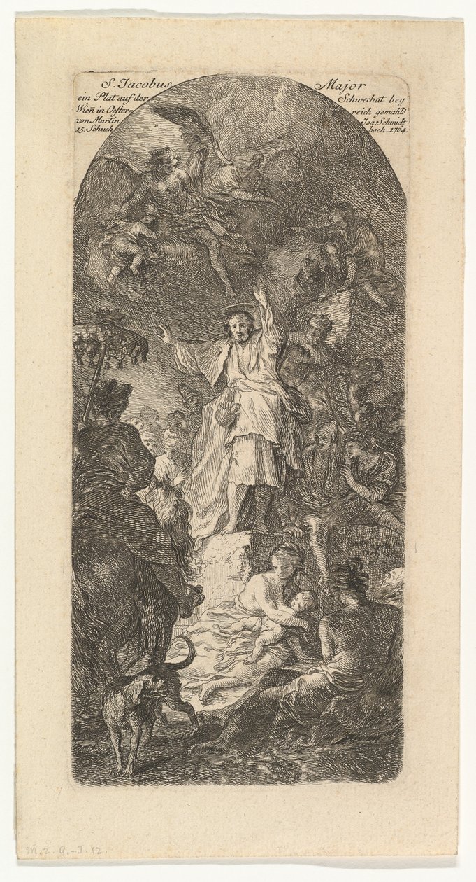 St. Jakob den Stores prædiken, ca. 1764. af Martin Johann Schmidt