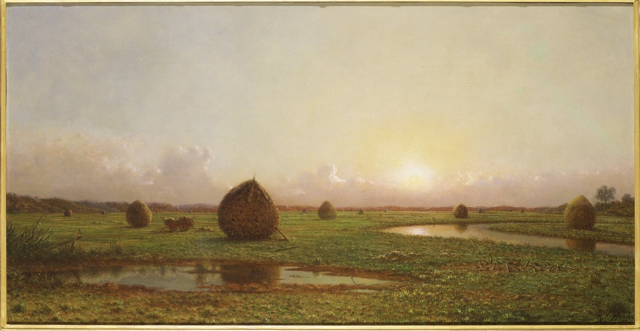 Høstakke, ca. 1876-88 af Martin Johnson Heade