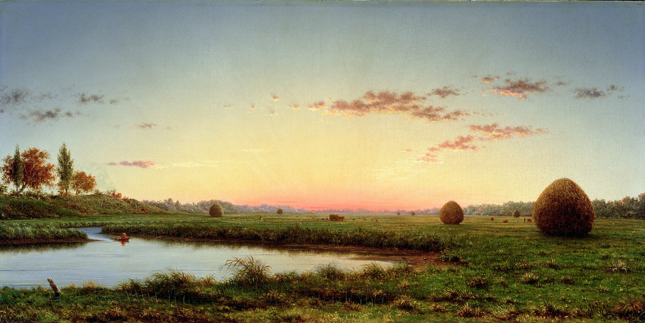 Høstakke i Newburyport Marshes, 1862 af Martin Johnson Heade