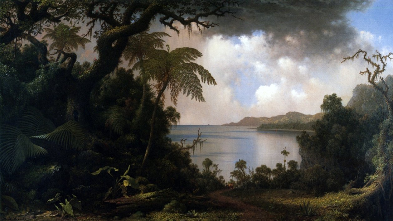 Jamaica, Udsigt fra Fern-Tree Walk, 1887 af Martin Johnson Heade
