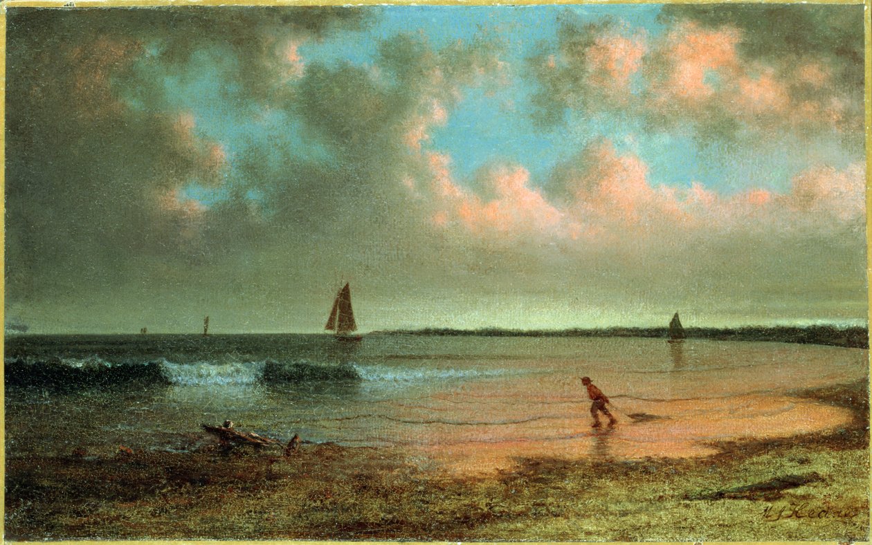 New England Coastal Scene af Martin Johnson Heade