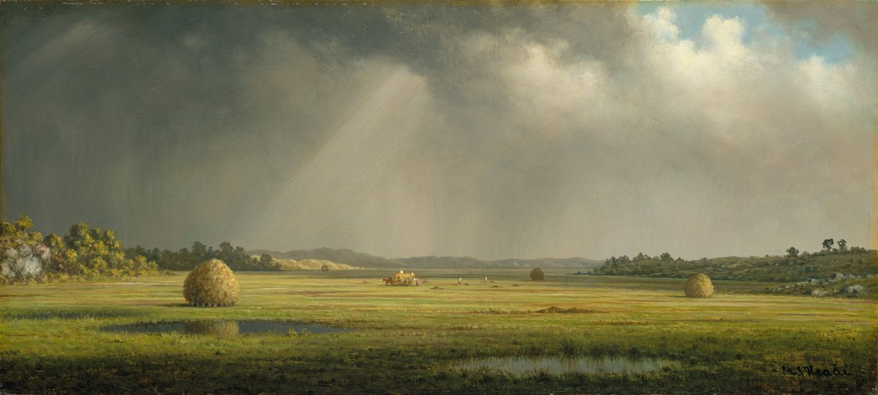 Newburyport Meadows af Martin Johnson Heade