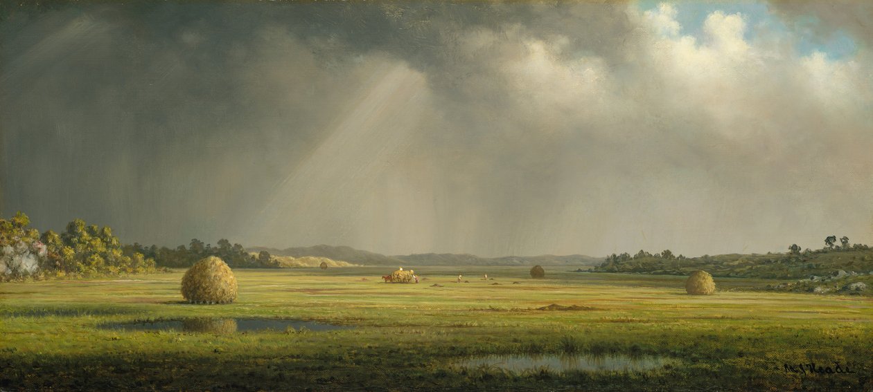 Newburyport Meadows, ca. 1876-81. af Martin Johnson Heade