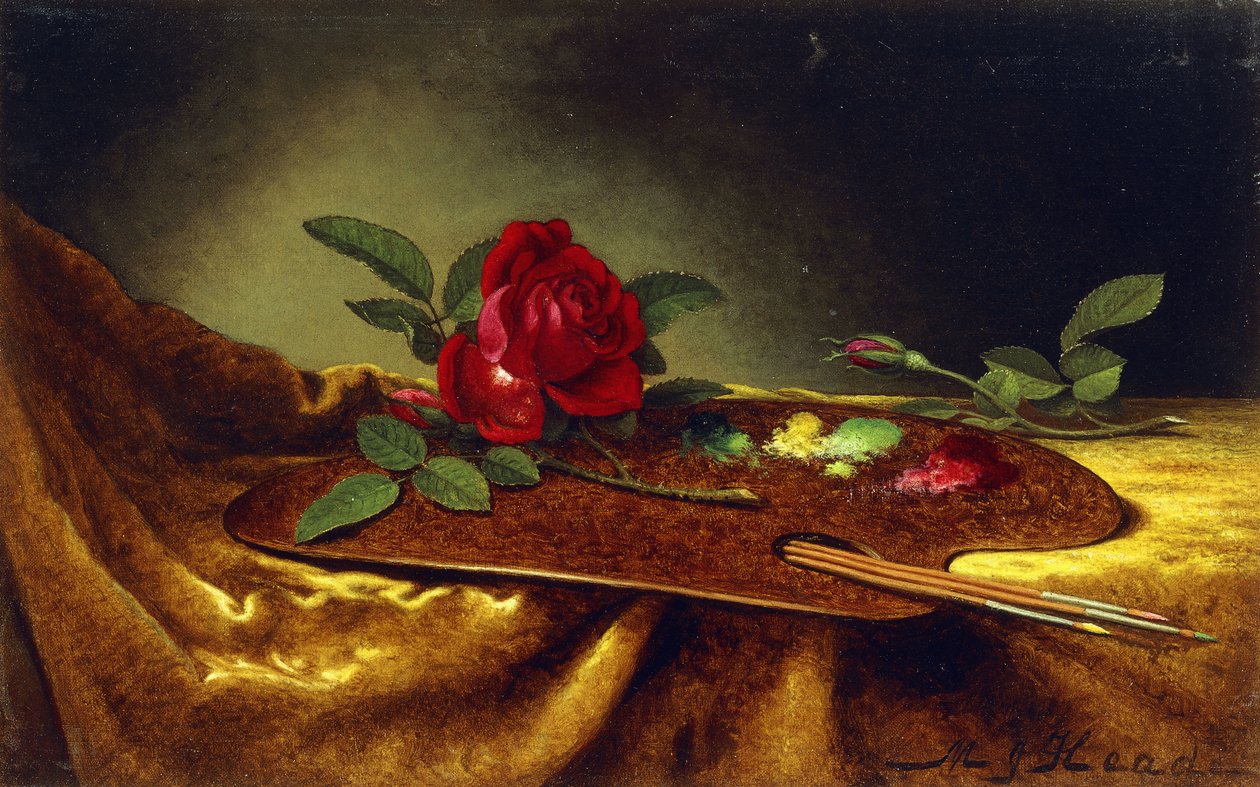 Roser på en palet, 1880