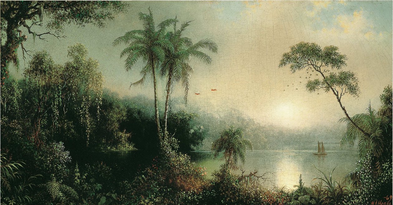 Solopgang i Nicaragua af Martin Johnson Heade