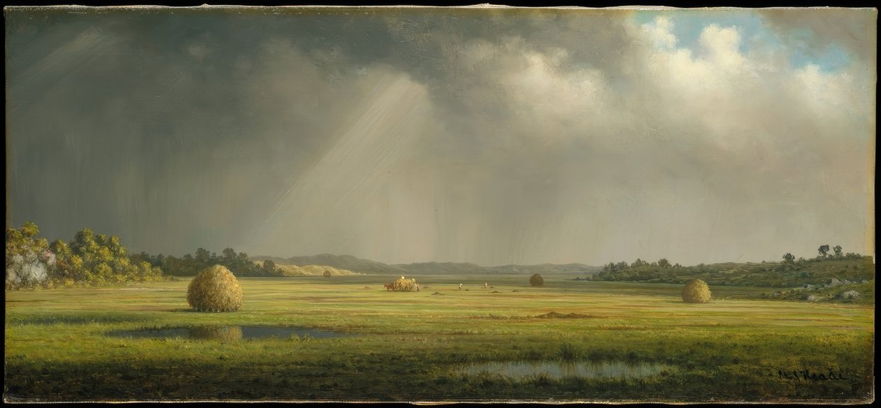 Newburyport Meadows af Martin Johnson Heade