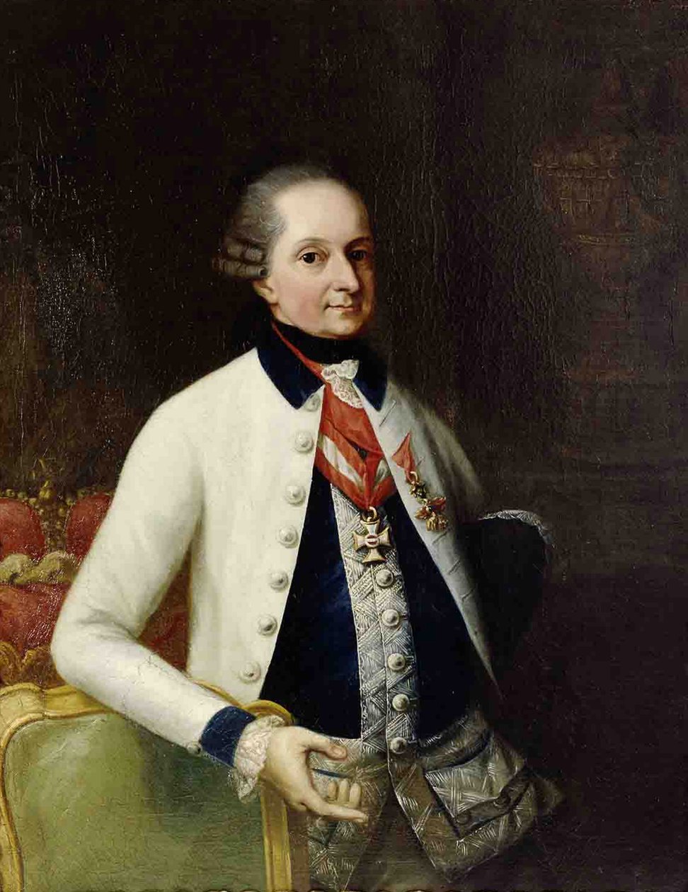 Nikolaus I, Prins Esterházy 1714-1790 i uniformen af sit ungarske infanteriregiment nr. 33 af Martin Knoller