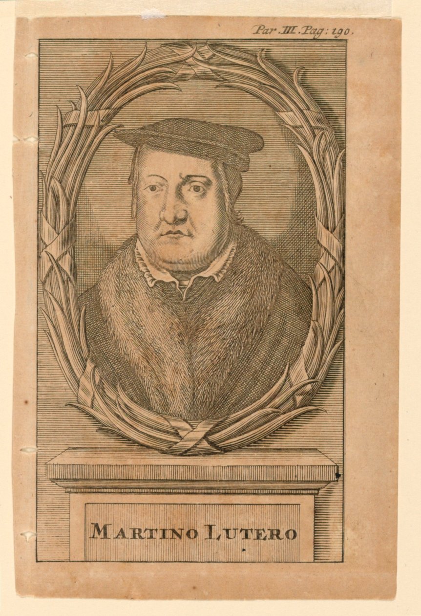 Portræt af Martin Luther (1483-1546) af Martin Luther
