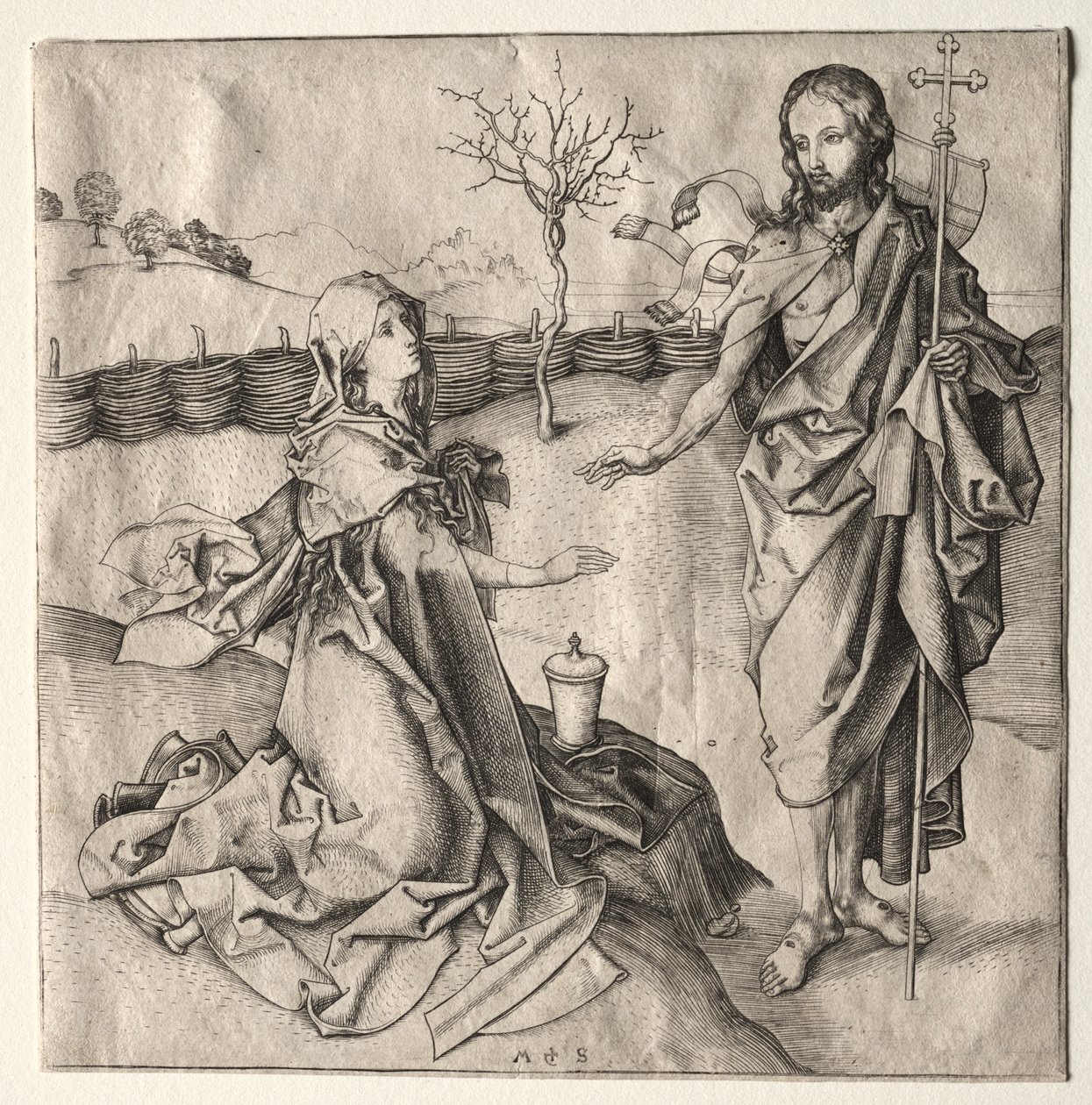Kristus viser sig for Magdalene af Martin Schongauer