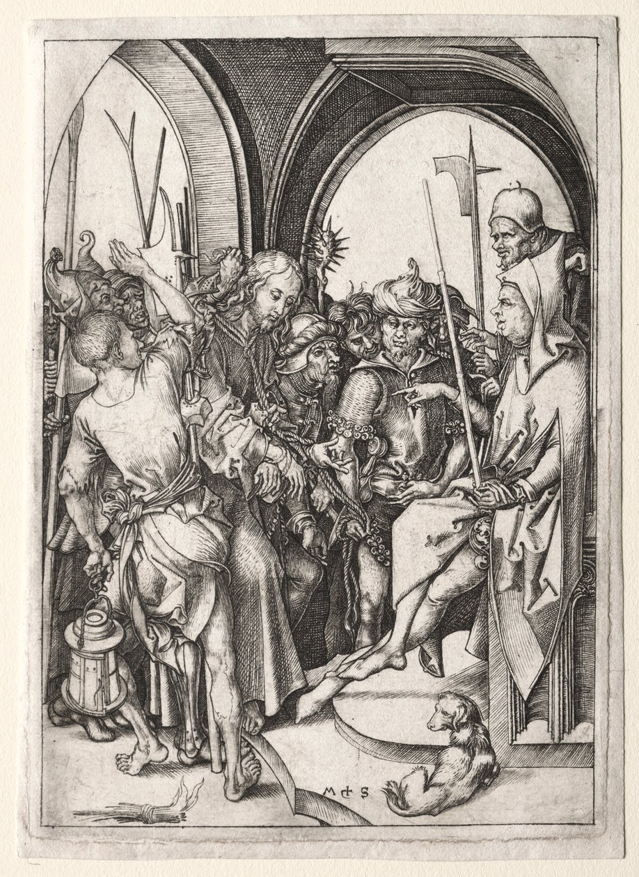 Kristus foran ypperstepræsten. af Martin Schongauer