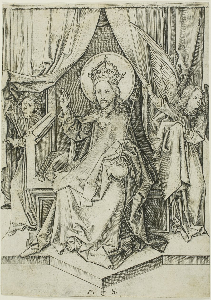 Kristus på tronen af Martin Schongauer