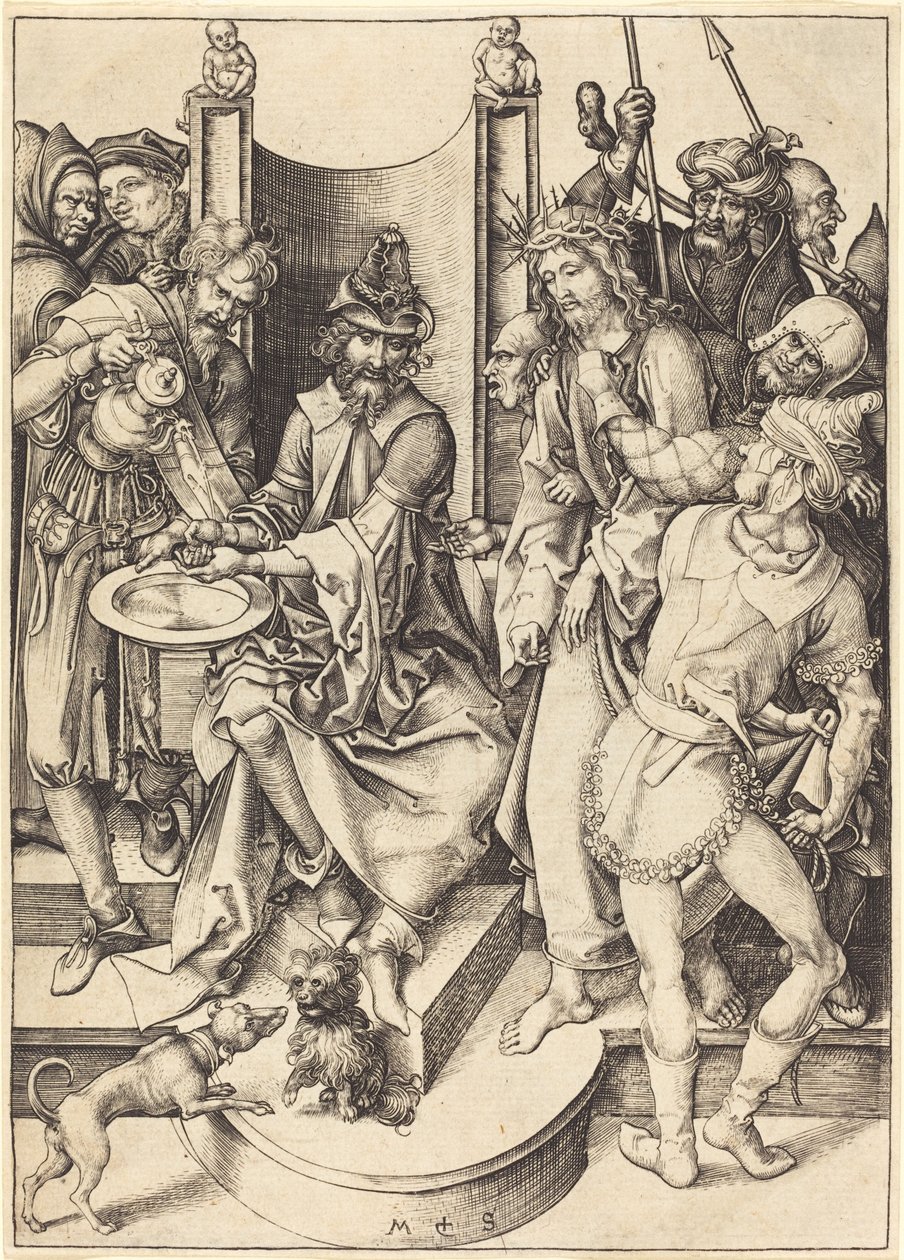Kristus før Pilatus af Martin Schongauer